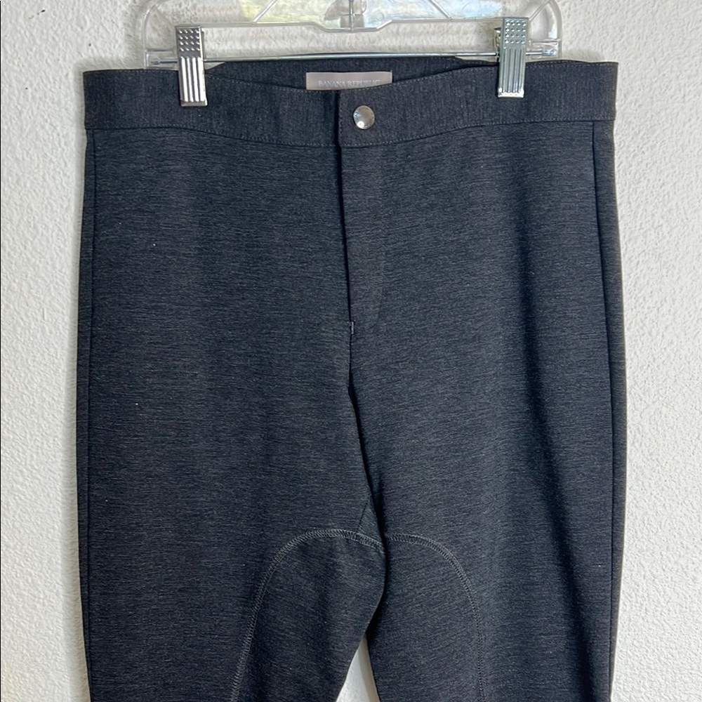 NWT Banana Republic Charcoal Gray High-Rise Skinny Everywhere Ponte Pants size 4 - Picture 5 of 12